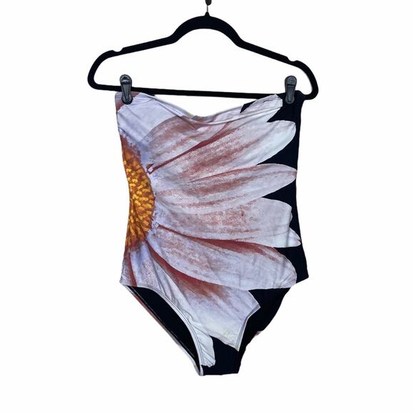 Calvin Klein Gerber Daisy One Piece Swim Multi 10 - Picture 2 of 13